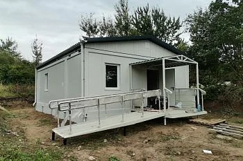 Новые модульные ФАПы под Гурьевском готовятся к подключению электричества Новые модульные ФАПы под Гурьевском готовятся к подключению электричества